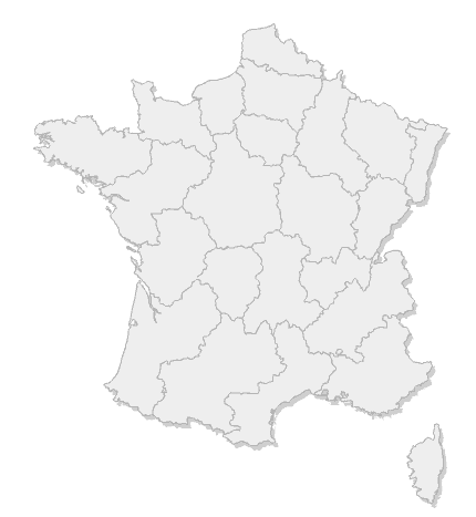 Carte des placard de France