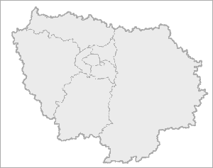 Carte des porte-d-entree d'île de France